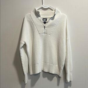 Lands End drifter quarter zip cotton sweater size MP